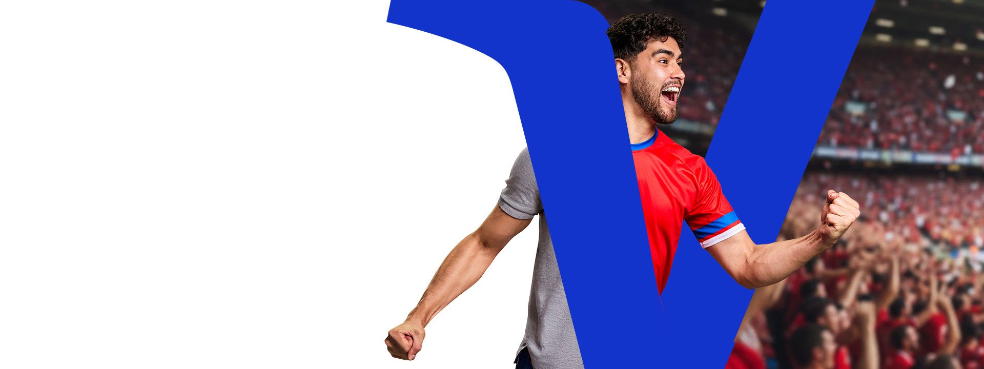 Hombre gritando un gol