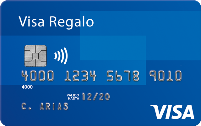 Tarjeta prepaga Visa Regalo