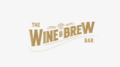 Wine and brew logo